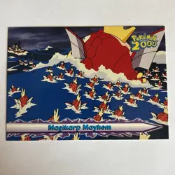 2000 Topps Pokemon The Movie 2000 Non Holo Magikarp Mayhem #20 Blue Label - Image 1