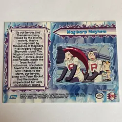 2000 Topps Pokemon The Movie 2000 Non Holo Magikarp Mayhem #20 Blue Label - Image 2