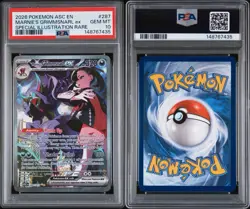 2026 POKEMON ASC EN-ASCENDED HEROES #287 MARNIE'S GRIMMSNARL EX PSA 10. - Image 3