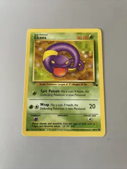 Pokemon TCG Ekans Fossil 46 Regular Base Set - Image 2