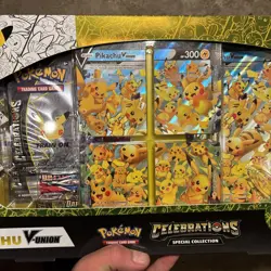 Pokemon TCG Celebrations Special Collection - Pikachu V-UNION 25th Anniversary⚡ 820650809156 - Image 3