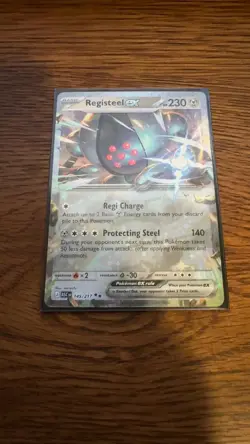 Registeel ex Double Rare Ascended Heroes 145/217 NM Holofoil Pokemon - Image 1