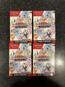 Pokemon TCG - Prismatic Evolutions Booster Bundle Lot of x4 (SEALED) - Image 1