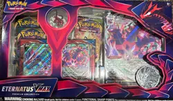 Pokemon TCG: Eternatus VMAX Premium Collection | 6 Pokemon TCG Booster Packs 820650808050 - Image 1