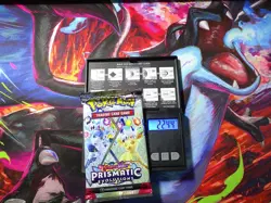 HEAVY! GOD PACKUU SIRUU 22.44g Prismatic Evolutions Pokemon TCG Booster (SEALED) - Image 1