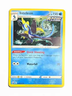 Inteleon ~ Pokemon Black Star Promo ~ Cosmos Holo Rare SWSH279 - Image 1