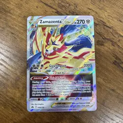 Pokemon TCG Zamazenta VStar 099/159 Crown Zenith VStar NM - Image 1