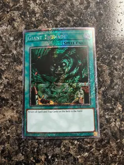 Yugioh Giant Trunade - RA03-EN097 - Platinum Secret Rare - NM - Image 1
