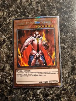 Yugioh Thestalos the Firestorm Monarch - RA03-EN143 - Platinum Secret Rare - NM - Image 1