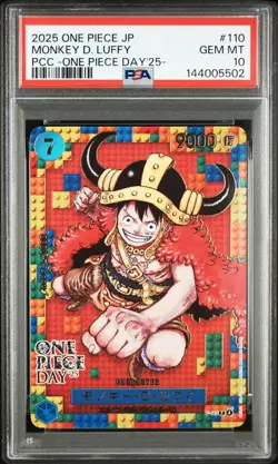 $30 OFF STB30 PSA 10 Monkey D. Luffy P-110 ONE PIECE Day 25 Promo Japanese 2025 - Image 1
