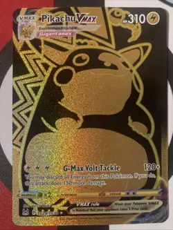 Pokemon TCG Pikachu VMAX Gold Card TG29/TG30 - Image 1
