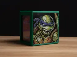 Donatello (TMNT) themed Prism MTG Deck Box, EDH Commander Card Case - Image 1