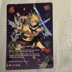 himiko toga mh06-1/18 character universus my hero academia foil card stock - Image 1