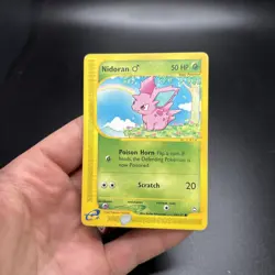 Pokemon Nidoran 96/147 Aquapolis Non Holo Common Vintage Card DMG -c - Image 4