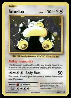 Pokemon Cards Snorlax - XY179 XY Promo Holo Promo LP - Image 1