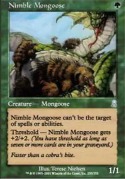 MTG magic cards 2x Nimble Mongoose Odyssey Light Play, English - Image 1