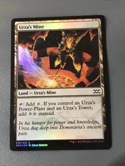 Urza’s Mine Foil X1 Double Masters Condition See Pics Front Back - Image 1