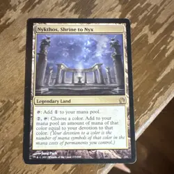 Wizards of the Coast Nykthos Shrine to Nyx Theros Legendary Land Rare Regular - Image 1