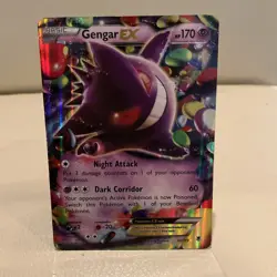 Pokemon Gengar EX Holo Ultra Rare Card XY Phantom Forces 34/119 170 HP - Image 1