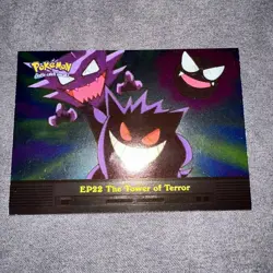 2000 Topps Pokemon TV Gengar EP22 The Tower of Terror Holo - BLUE LABEL - Image 2