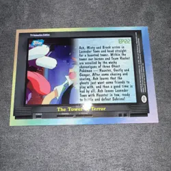 2000 Topps Pokemon TV Gengar EP22 The Tower of Terror Holo - BLUE LABEL - Image 3