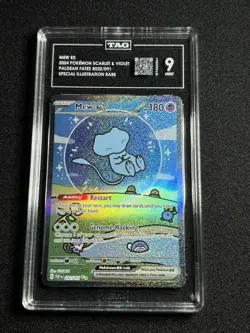 2024 Pokemon Paldean Fates Mew ex SIR 232/91 TAG 9 - Image 1