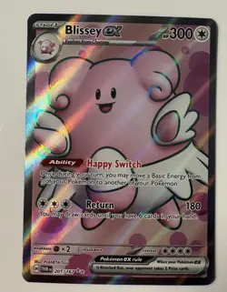Blissey EX 201/167 Twilight Masquerade Ultra Rare Full Art Pokemon TCG Card NM - Image 1