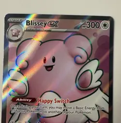 Blissey EX 201/167 Twilight Masquerade Ultra Rare Full Art Pokemon TCG Card NM - Image 3