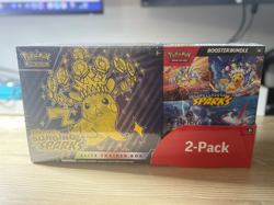 Pokemon TCG Surging Sparks Elite Trainer Box & Booster Bundle 2-Pack (Sealed) - Image 1