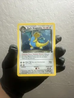 1999 Pokemon Team Rocket Dark Dragonite #5/82 Rare WOTC Vintage Holo LP - Image 1