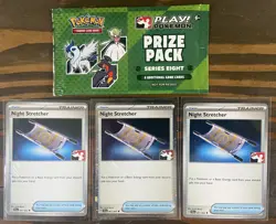 Play! Pokemon Prize Pack Series 8 [Sealed] + Night Stretcher 1x Holo 2x Non-Holo - Image 1