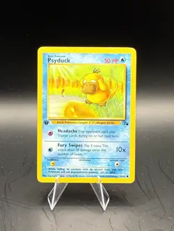 Pokemon TCG Pokemon Psyduck Common Regular 1st edition Fossle 53/62 - Image 1