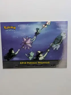 NM! Pokemon Topps EP16 Pokemon Shipwreck TV Animation Blue Logo - Image 1