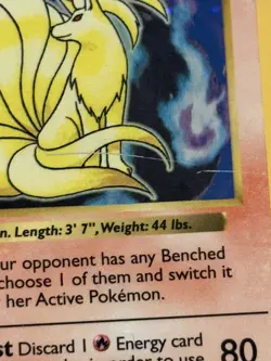 Pokemon TCG Ninetales 12/102 Base Set Unlimited Holo Rare Vintage 1999 WOTC - Image 3