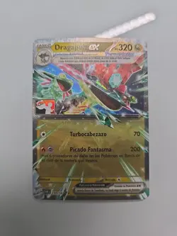 Portuguese Dragapult EX 130/167 Play! Play Stamp Prize Pack Series 6 Pokemon - Image 1