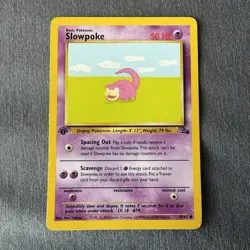 Slowpoke 55/62 1st Edition Fossil Pokemon Common - Image 1