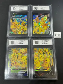 Pokemon TCG S-Chinese Pikachu V-UNION S-P 109-112 Grade 10 - Image 1