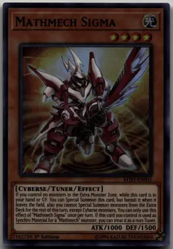 Mathmech Sigma Super Rare Mystic Fighters MYFI-EN001 LP - Image 1