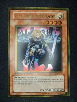 YuGiOh D.D. Warrior Lady GLD1-EN015 Gold Rare Limited Edition NM - Image 2