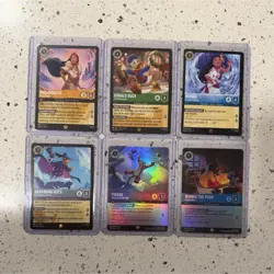 Disney Lorcana Winterspell 6 Card Lot - Donald Duck, Tigger, Moana - Image 1