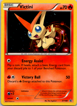 Pokemon TCG Victini XY Black Star Promos XY189 Holo Promo Card - Image 1