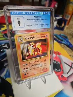 CGC 9 Arcanine Mint Pokemon Card Japanese CD Promo Ken Sugimori Art PSA BGS - Image 3