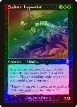 Sadistic Hypnotist FOIL Odyssey HEAVILY PLD Black Uncommon MAGIC CARD ABUGames - Image 1