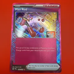 Max Rod 116/131 Prize Pack Series Cards Play! Pokemon Stamped Holo Acespec - Image 3
