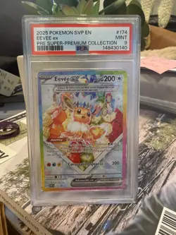Eevee ex 174 Sv: Scarlet & Violet Promo Cards Holo PSA 9 - Image 1