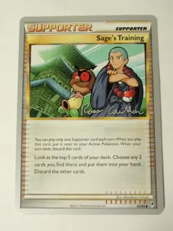 2 Pokemon World Championships 2011 Supporter Cards: Sage’s Training & Professor - Image 5