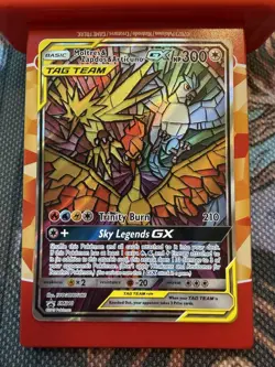 Pokemon Moltres & Zapdos & Articuno GX Full Art TAG TEAM Holo Promo SM210 Card - Image 1