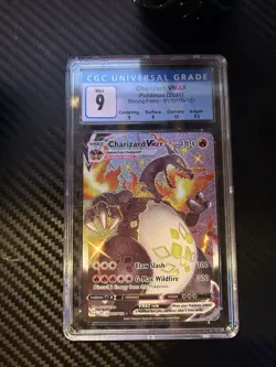 CGC 9 Charizard VMAX Shining Fates Shiny Vault SV107/SV122 Holo Rare Card - Image 1