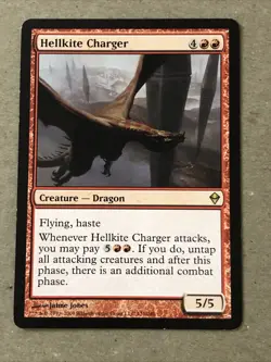 Hellkite Charger X1 Zendikar Ex+ Cond See Pics Front Back - Image 1