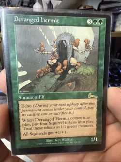 Deranged Hermit Misprint Urza's Legacy Misalignment Dot Slight Shift - Image 1